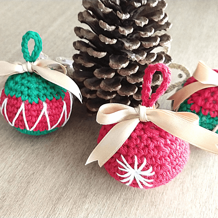 Esferas navideñas tejidas con gancho | Blog — Handwork Diy