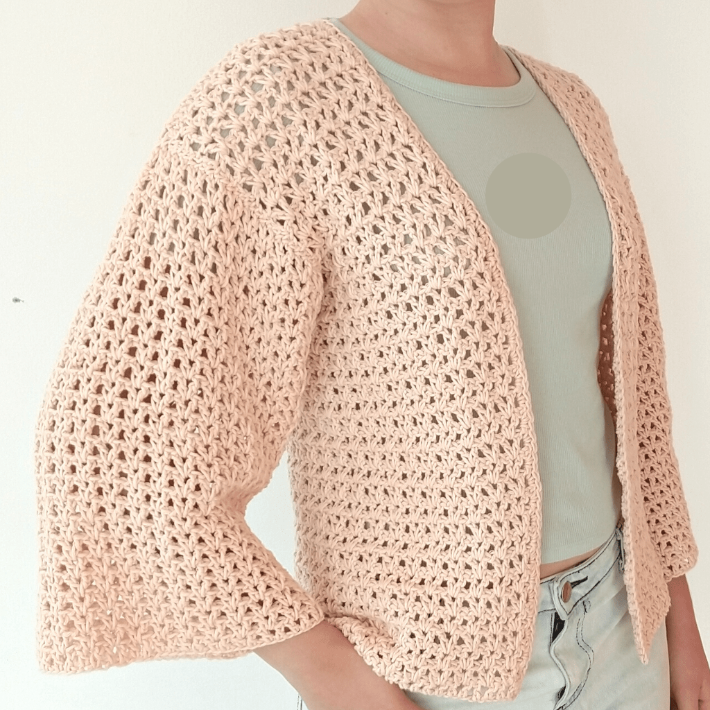 Acusador Extinto Hierbas Patrón Cárdigan Pink crochet fácil | Blog — Handwork Diy
