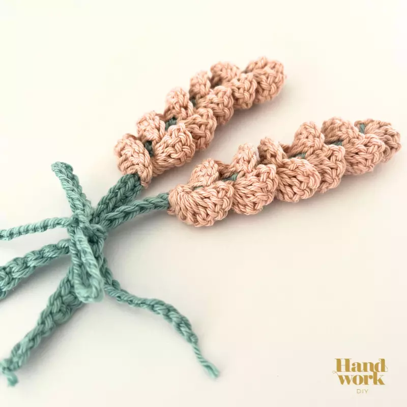 cómo tejer flor lavanda a crochet fácil